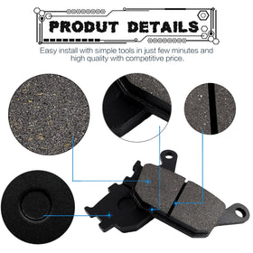 LOCOPOW pad profile close-up showing metal fibers for improved wear resistance