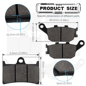 LOCOPOW pads fitted to rear caliper illustrating reliable rear stopping performance