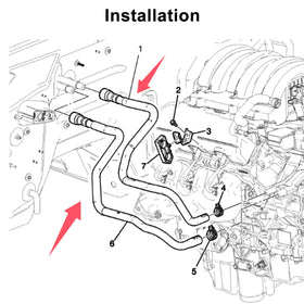 LOCOZI detail of molded bends demonstrating accurate factory routing and consistent coolant flow