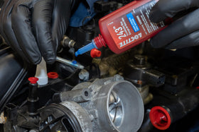 Loctite 243 bottle in a toolbox illustrating ready-to-use convenience