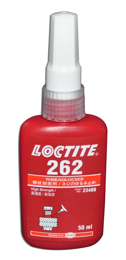 Loctite 262 front packaging showing bottle and label, ensuring correct product selection
