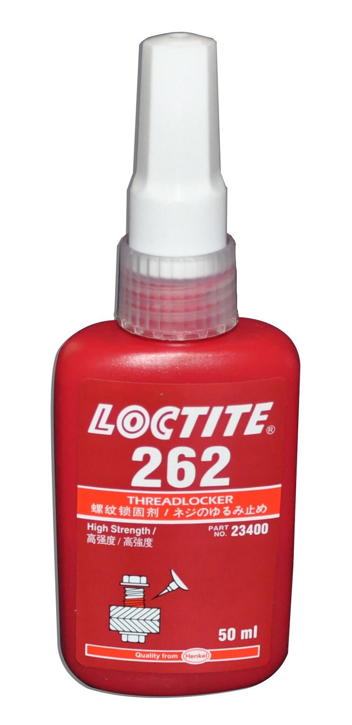 Loctite 262 front packaging showing bottle and label, ensuring correct product selection