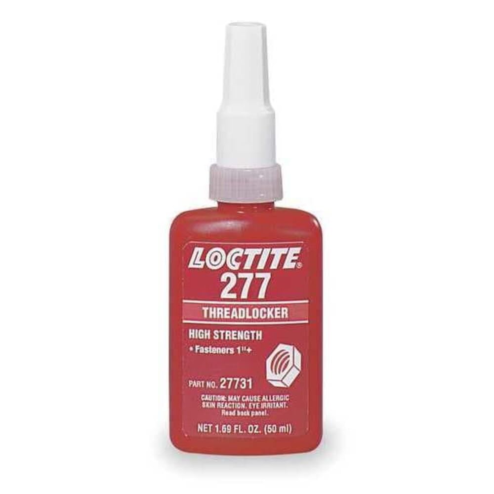 Loctite 277 bottle front view showing label and secure fastening benefit