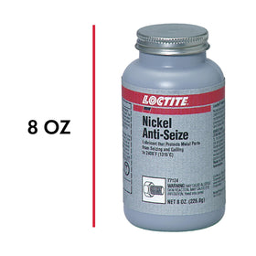 Loctite 77124 close-up texture of nickel anti-seize showing thick coating benefit