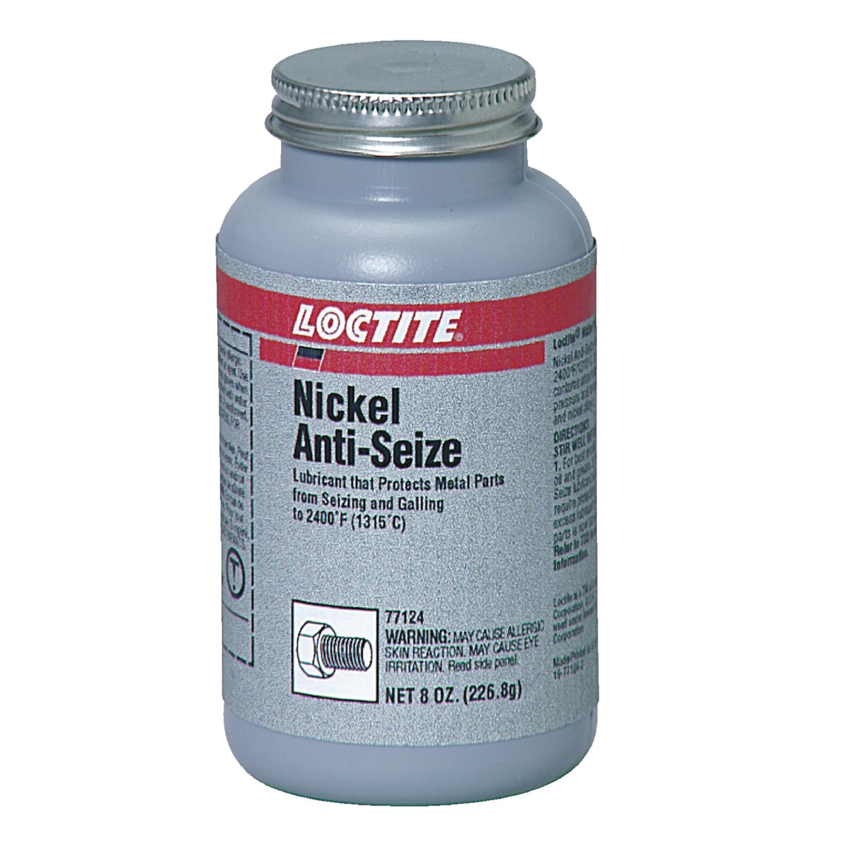Loctite 77124 front can showing label and 8 oz size offers clear product ID