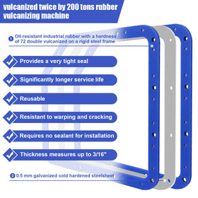 lodfGL edge profile of 3/16 inch gasket thickness for durability