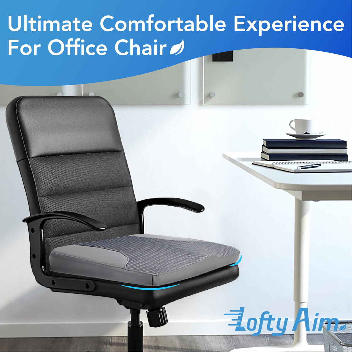 Lofty Aim anti-slip bottom pattern keeping cushion stable and secure