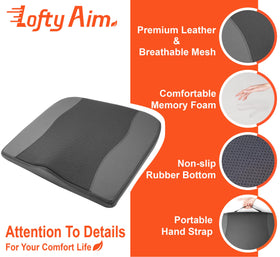 Lofty Aim breathable mesh panel promoting airflow for cooler seating