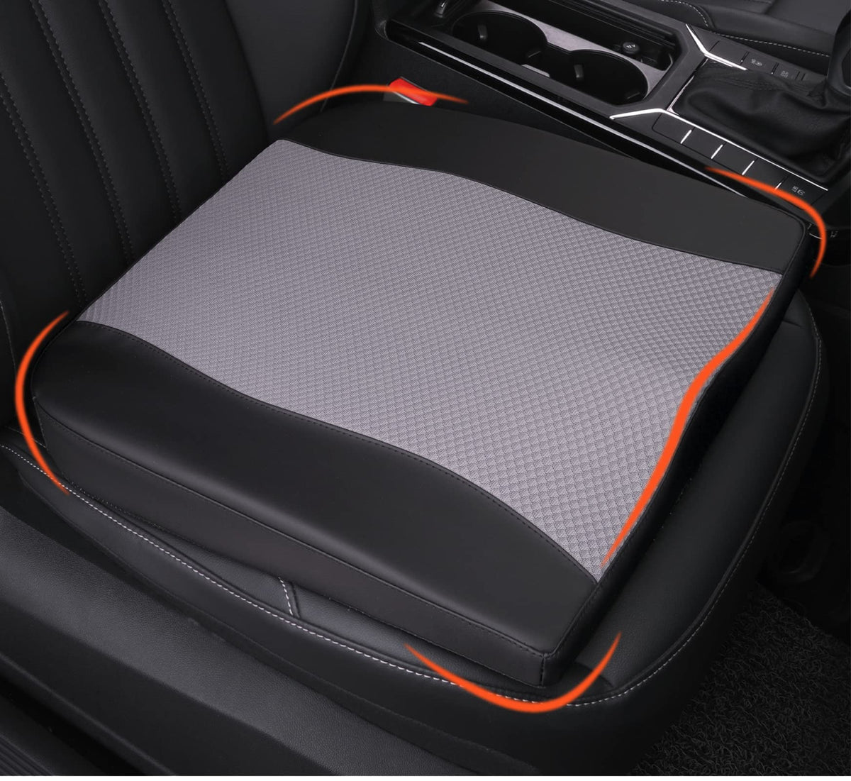 Lofty Aim front view showing ergonomic cushion and improved driving posture