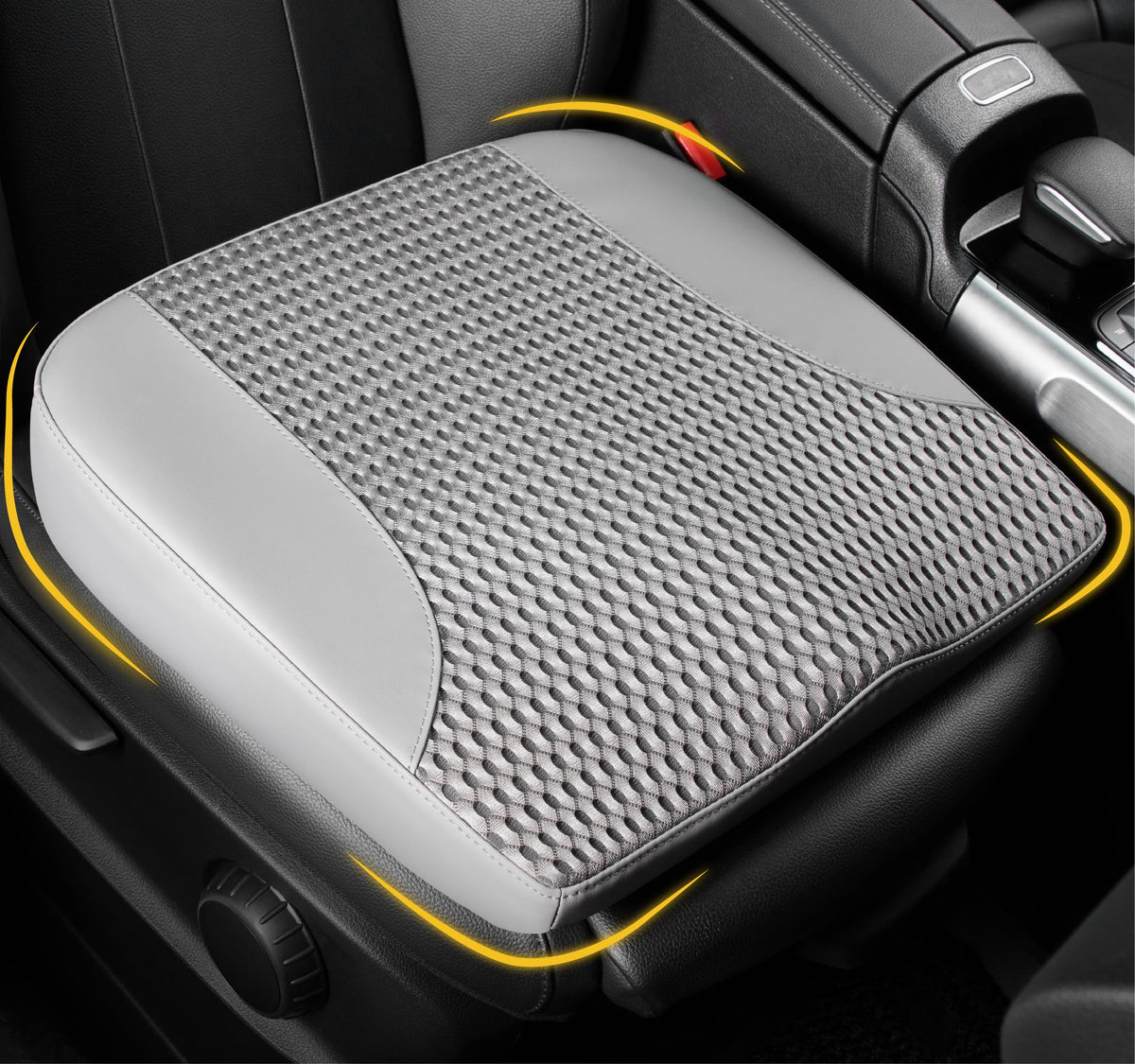 Lofty Aim front view of seat cushion showing contour and comfort benefit