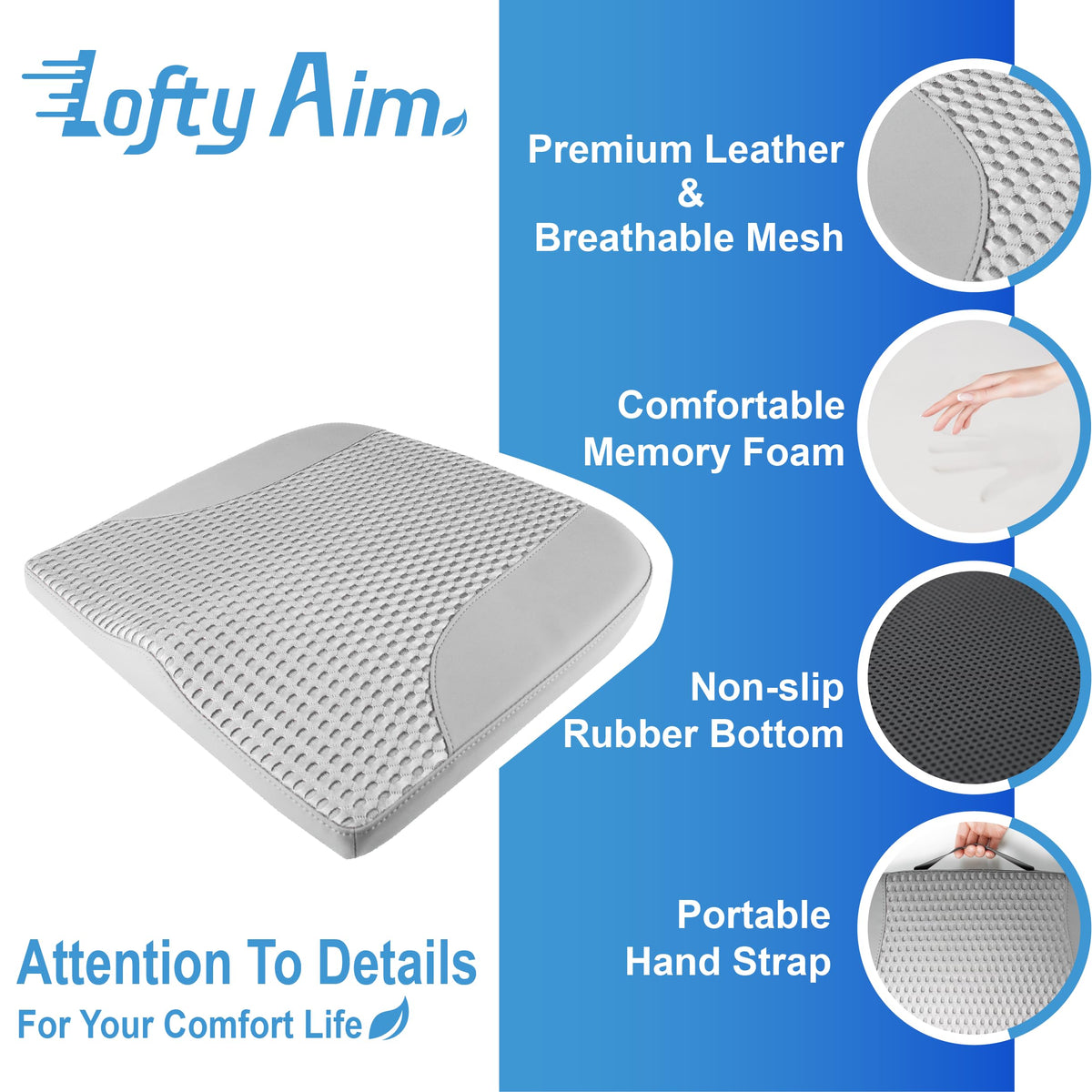 Lofty Aim height comparison demonstrating 2.5-inch lift for better sightlines