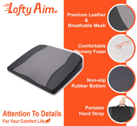 Lofty Aim hybrid leather and breathable mesh cover for easy cleaning
