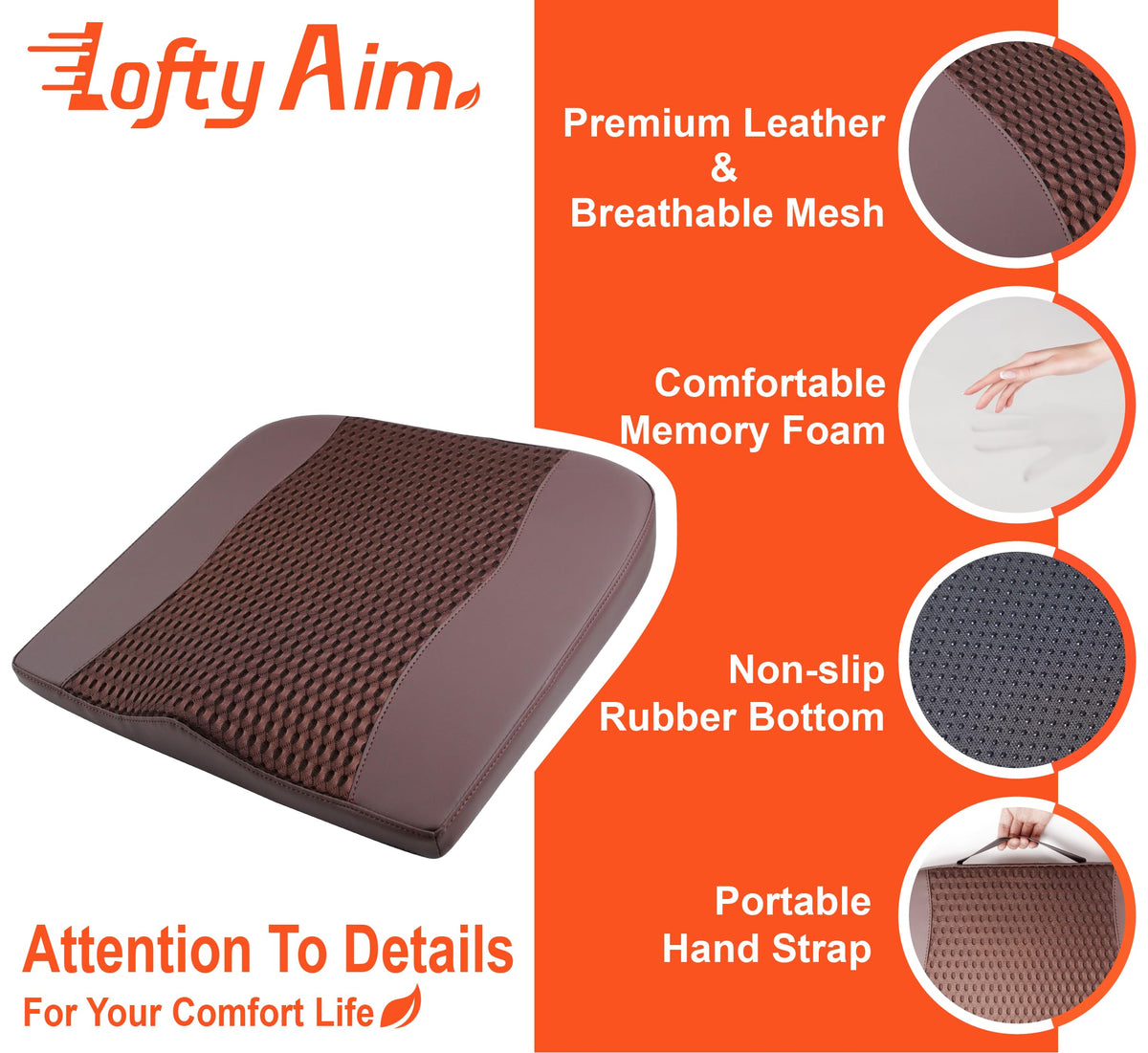 Lofty Aim premium leather surface that is stain resistant and easy clean