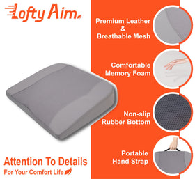Lofty Aim hybrid leather and mesh cover detail offering easy cleaning and airflow