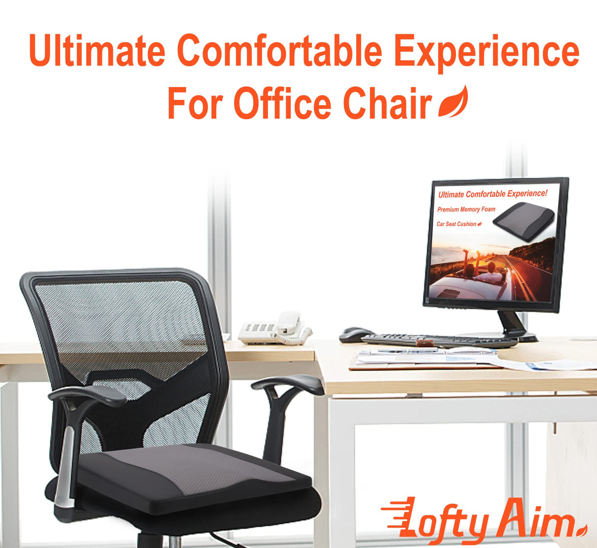Lofty Aim non-slip base detail ensuring cushion stays securely in place
