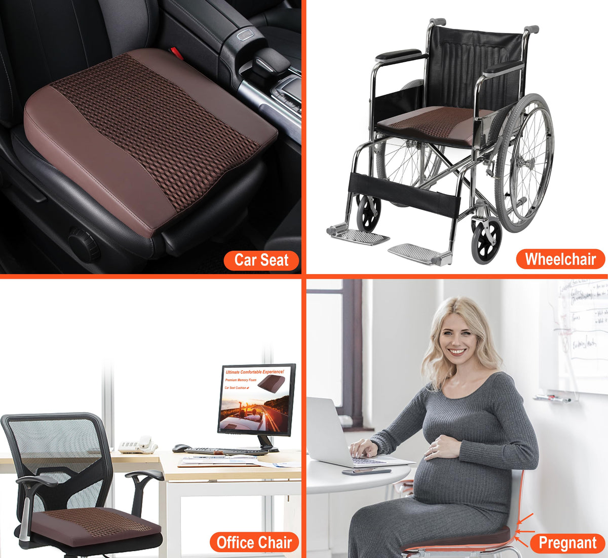 Lofty Aim non-slip base preventing cushion movement during driving