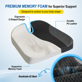 Lofty Aim non-slip bottom texture that prevents cushion movement while driving