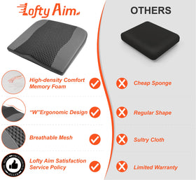 Lofty Aim packaging with care label highlighting easy maintenance