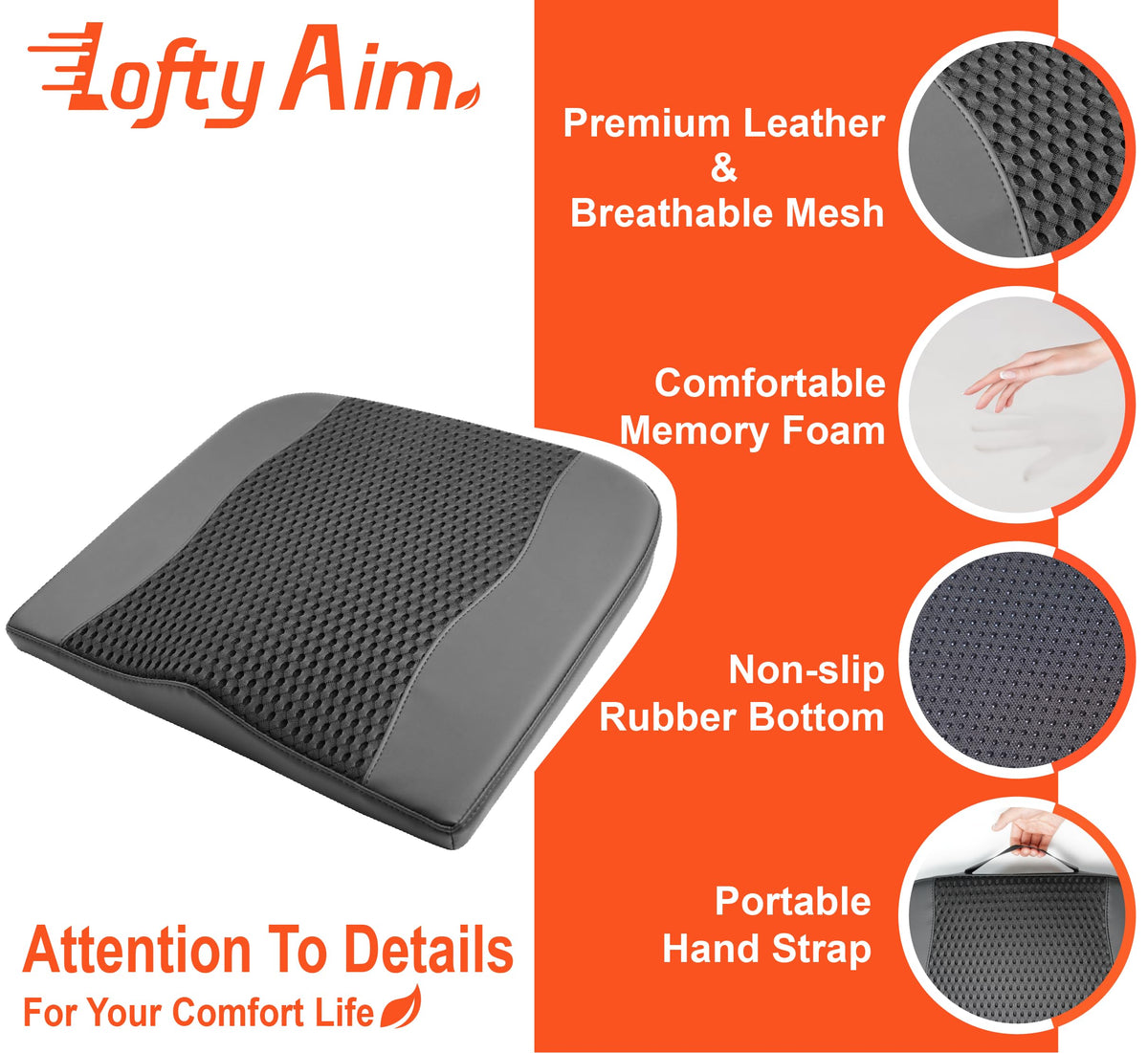 Lofty Aim side profile showing 2.5-inch height boost for better road visibility