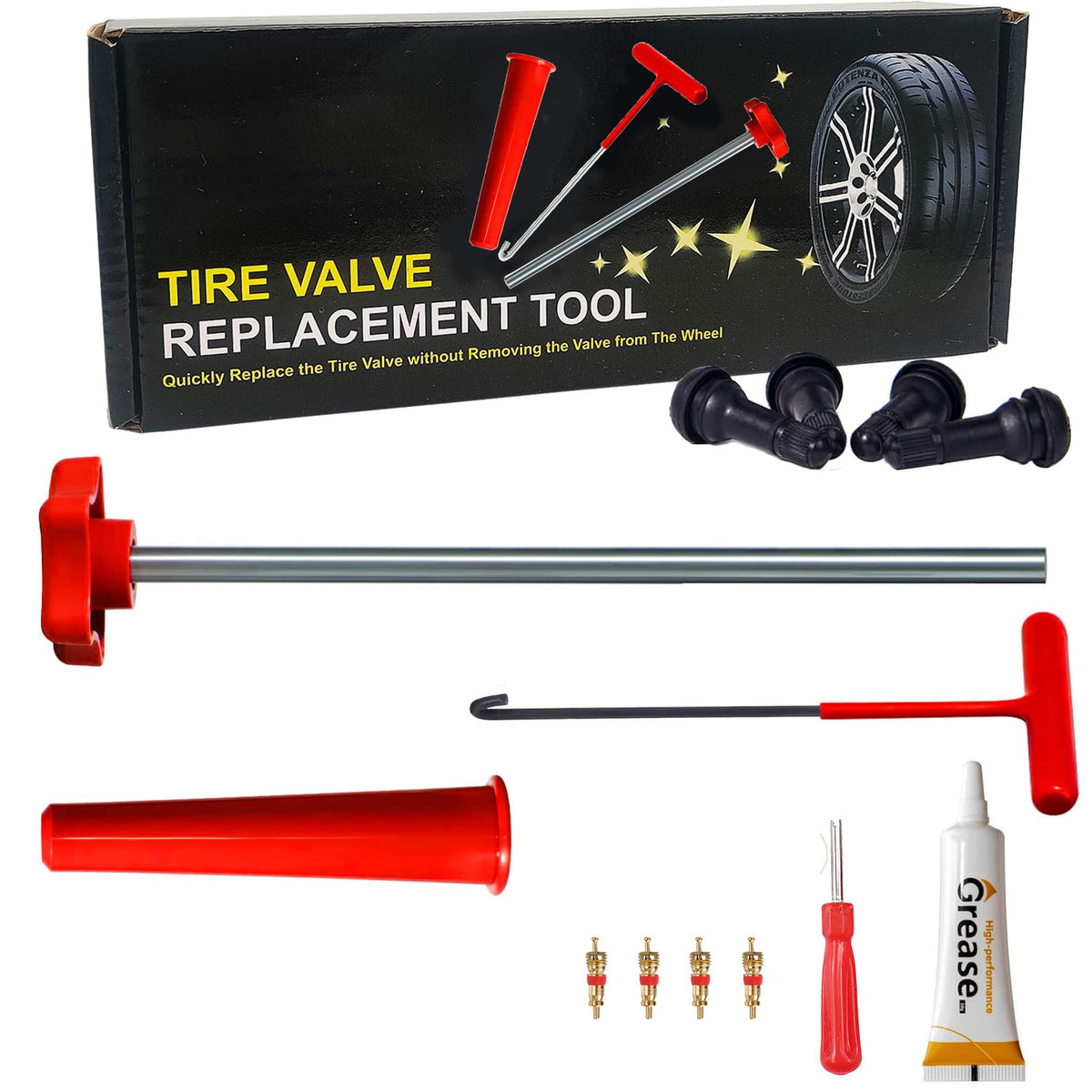 LOGOL front view of 51025 kit showing tools and compact case for quick repairs