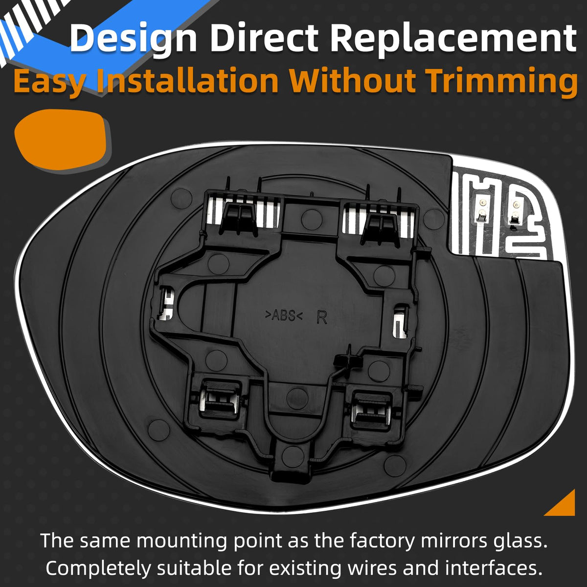 LOIYLLEN backplate showing heated element detail for quick defrosting and reliable performance