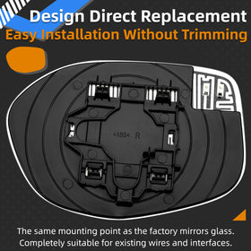 LOIYLLEN backplate showing heated element detail for quick defrosting and reliable performance