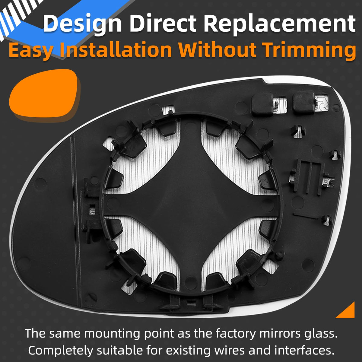 LOIYLLEN close-up of mirror surface highlighting optical clarity for better sightlines