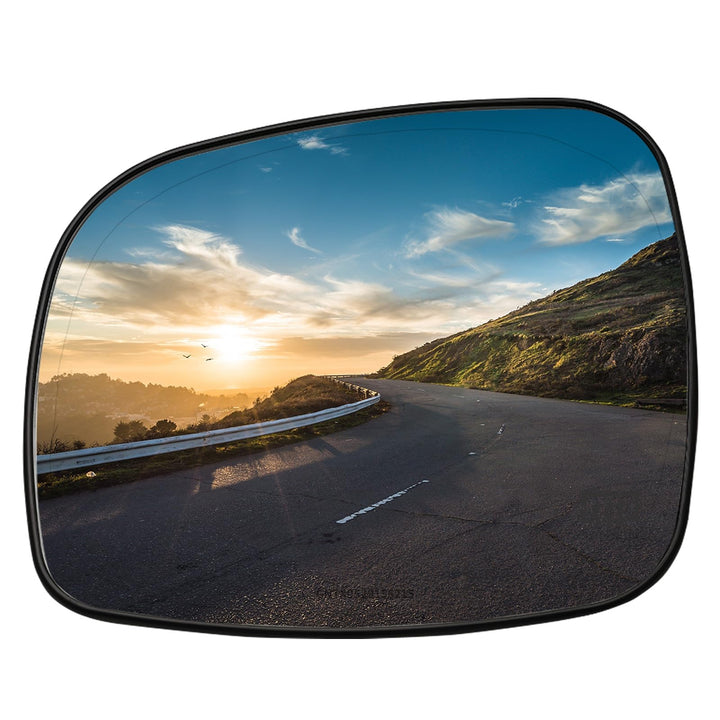 LOIYLLEN front view of left driver mirror glass showing clear reflective surface and fit