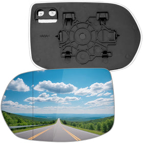 LOIYLLEN front view of left mirror glass showing clean reflective surface and accurate shape