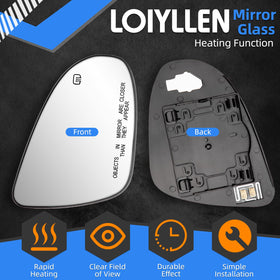 LOIYLLEN close-up of mirror glass showing clearer visibility advantage