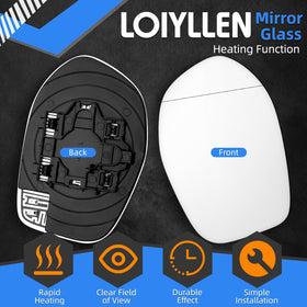 LOIYLLEN heated backplate closeup showing connector and secure mounting for easy installation