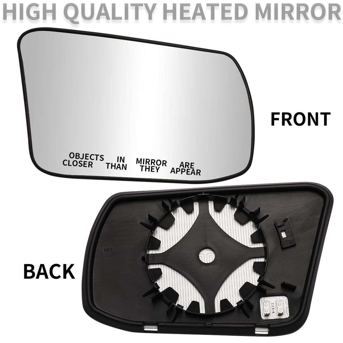 LOIYLLEN mirror backplate with heater connector visible for easy wiring hookup