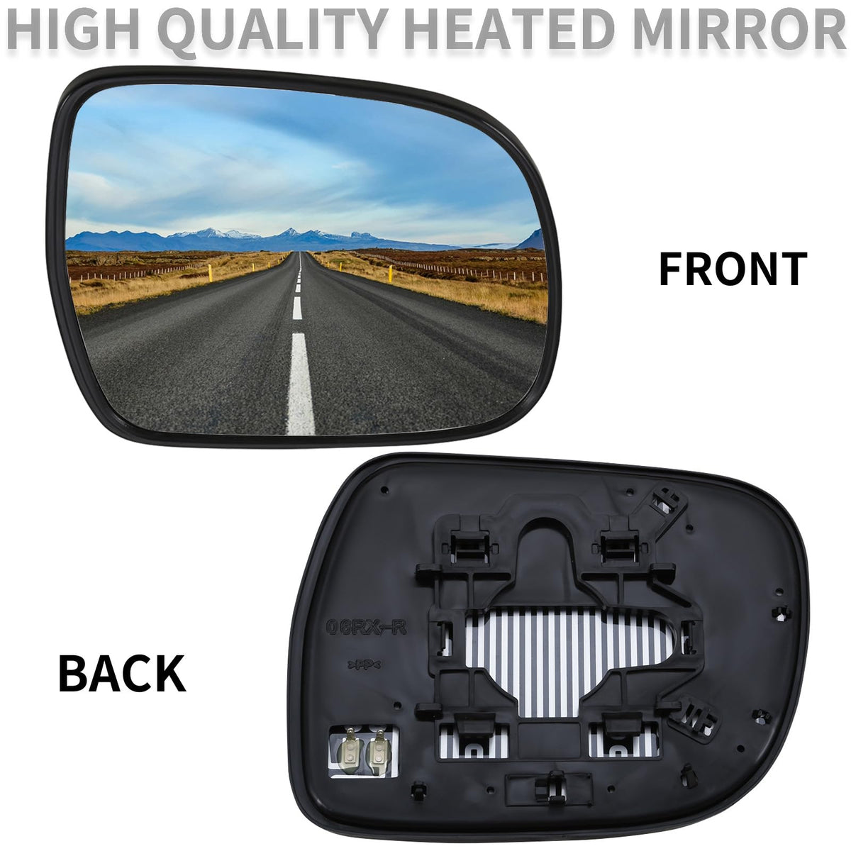 LOIYLLEN close-up of mirror glass texture delivering sharper visibility