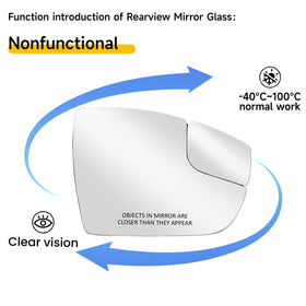 LOIYLLEN mirror held in hand for size and scale, easy DIY replacement benefit
