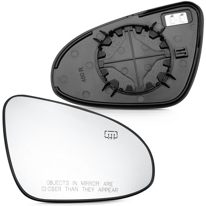 LOIYLLEN passenger mirror front view showing clear reflective surface and improved visibility