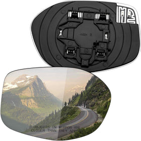LOIYLLEN front view of right passenger mirror glass showing clear reflective surface and accurate fit