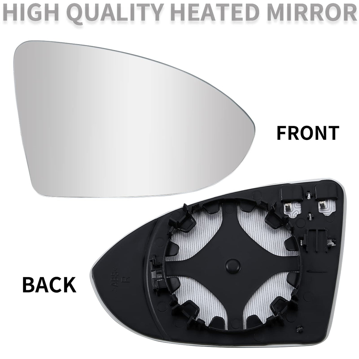 LOIYLLEN mirror backplate closeup showing wiring connector for easy plug-in