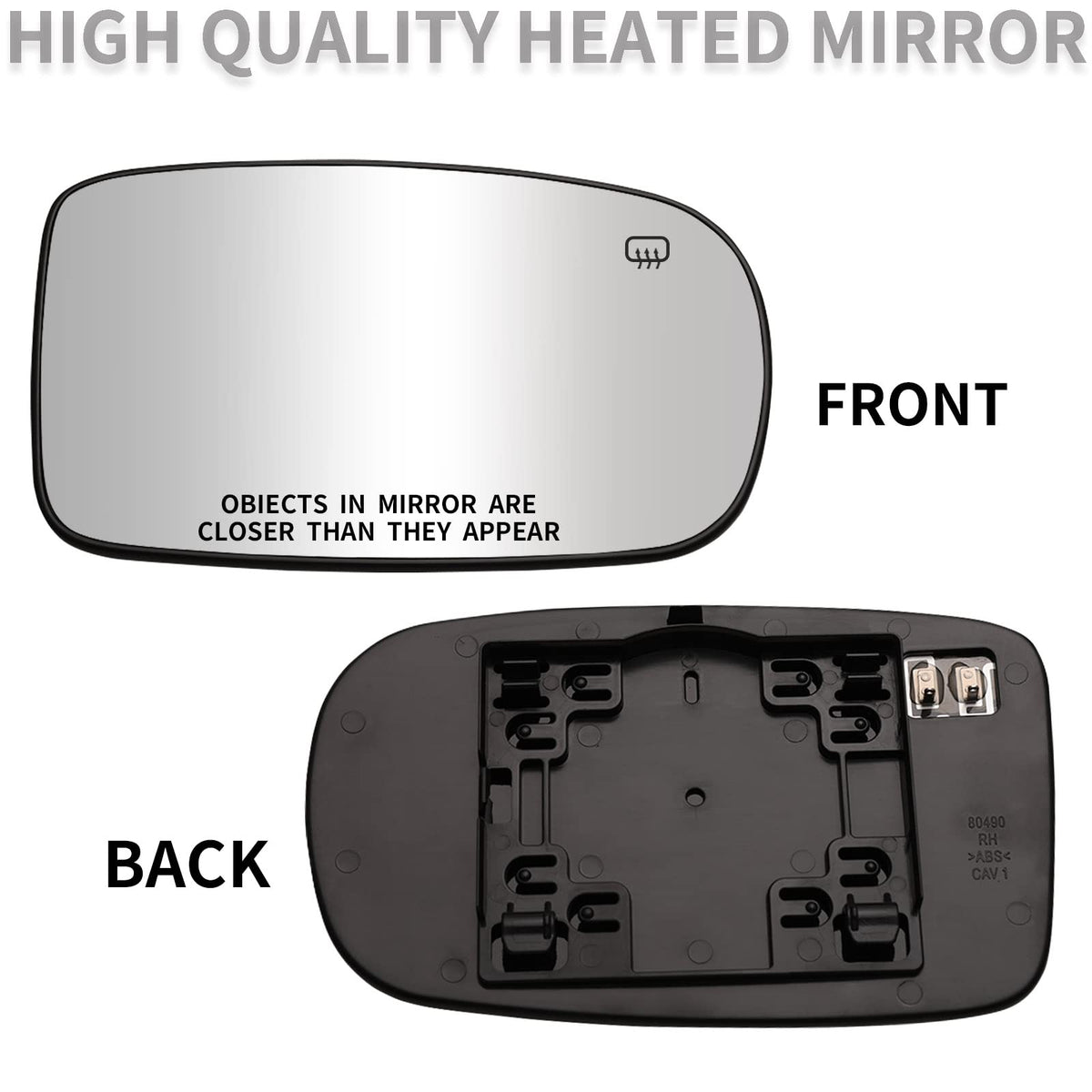 LOIYLLEN mirror backplate with wiring harness visible for quick factory-fit installation benefit