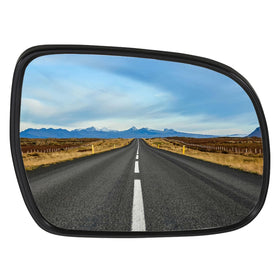 LOIYLLEN right passenger mirror front view showing clear reflective surface and fit