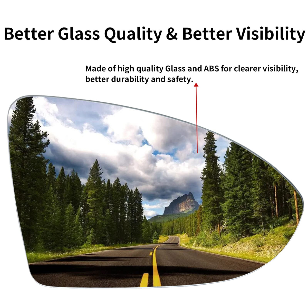 LOIYLLEN mirror held in hand showing scale and simple replacement benefit