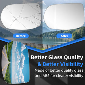 LOIYLLEN mirror held in hand for size comparison and simple DIY replacement benefit