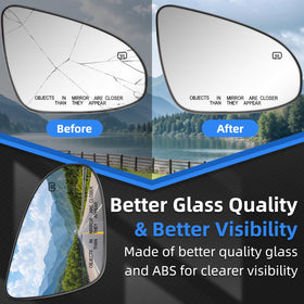 LOIYLLEN mirror beside ruler showing correct size and fit benefit