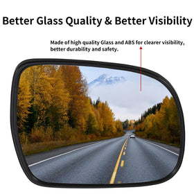 LOIYLLEN mirror held by hand illustrating size and easy replacement benefit