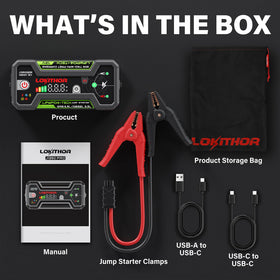 LOKITHOR product label close-up showing specs and safety certifications