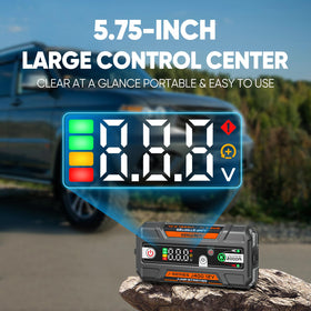LOKITHOR J400 side profile showing portable size for easy trunk storage