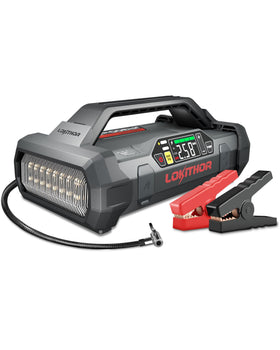 LOKITHOR JA300 front view showing controls and compact design for roadside readiness