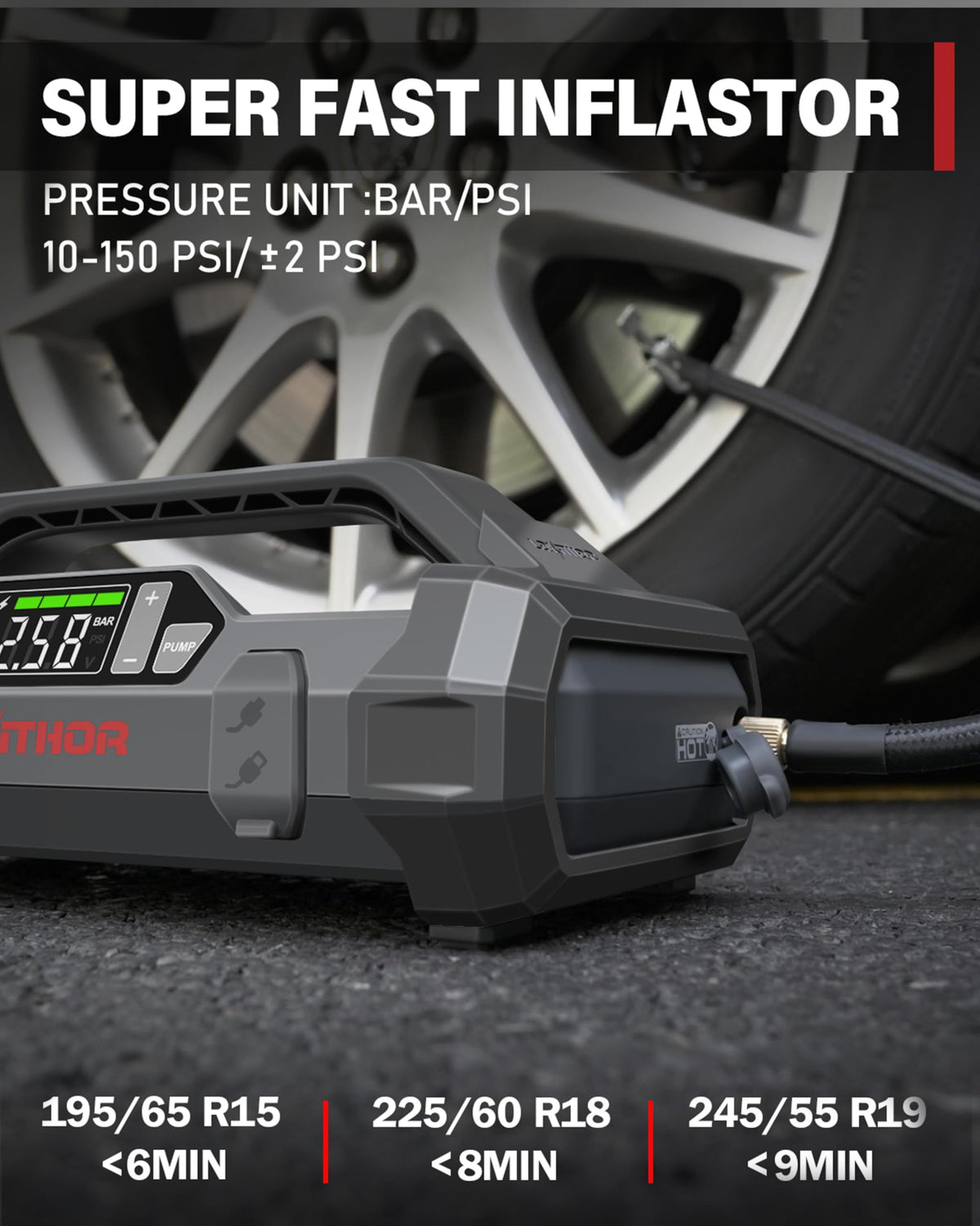 LOKITHOR JA300 LED flashlight in use lighting roadside scene for improved night safety