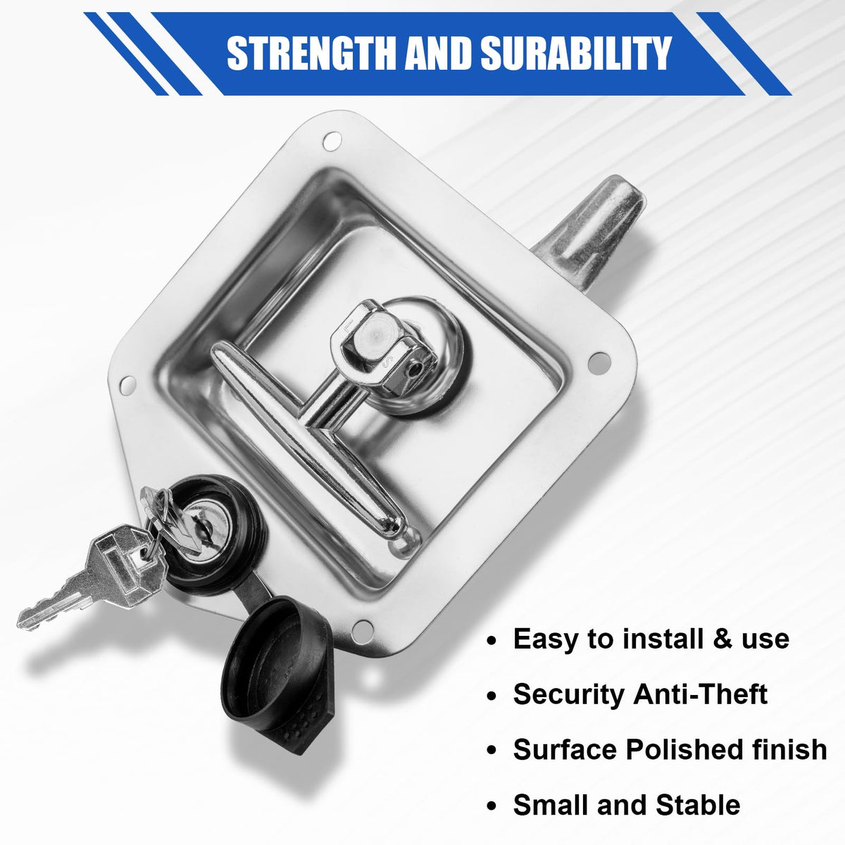 Loksun installed on truck toolbox securing tools during travel benefit