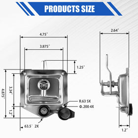 Loksun side profile showing latch depth for easy replacement benefit