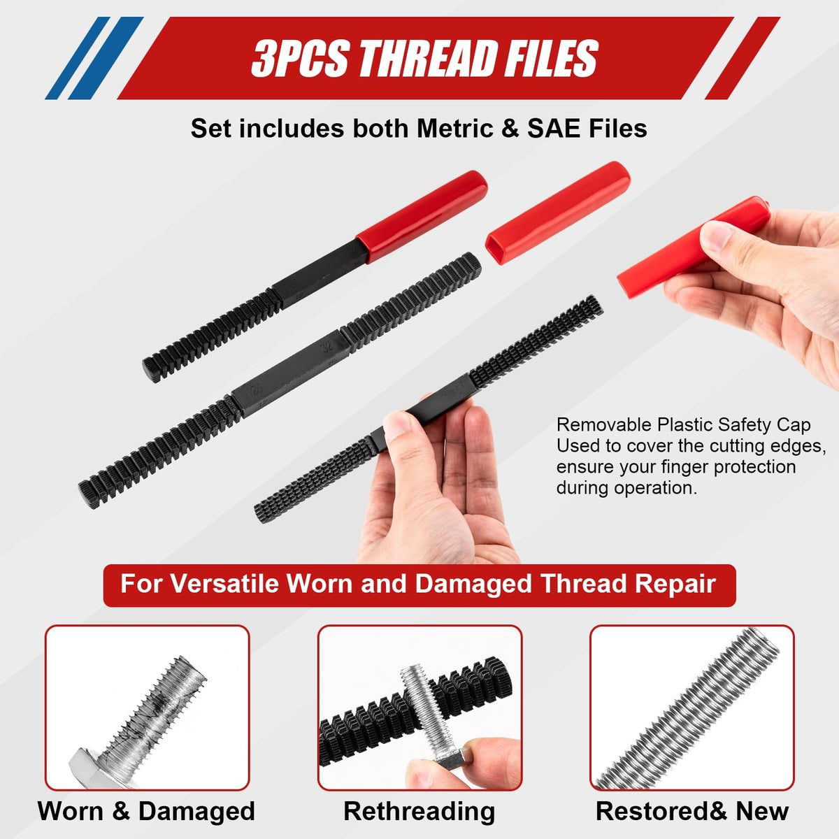 Loksun thread restorer files displayed to repair damaged thread starts